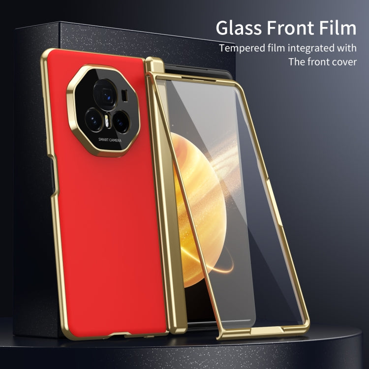 For Honor Magic V3 Integrated AG Frosted Vacuum Plating Phone Case