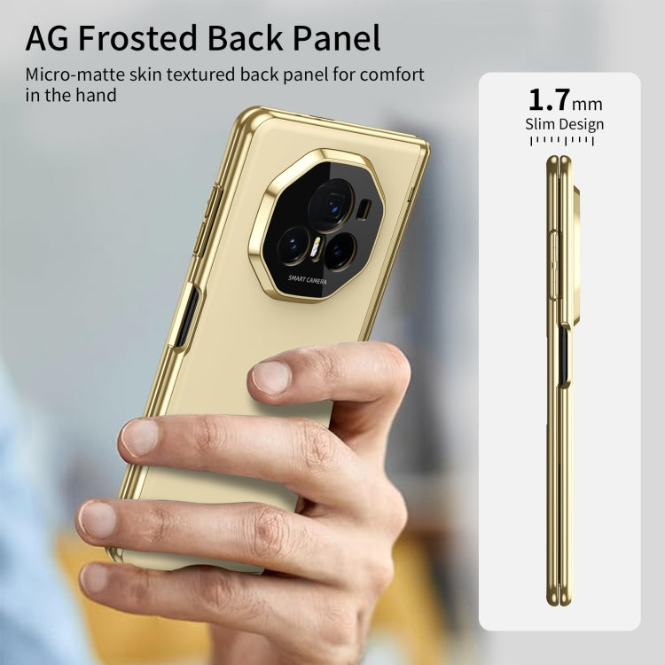For Honor Magic V3 Integrated AG Frosted Vacuum Plating Phone Case