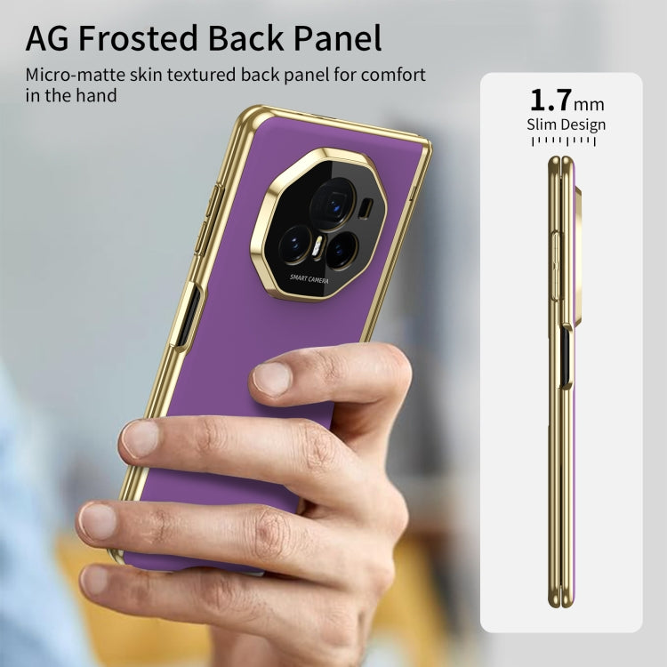 For Honor Magic V3 Integrated AG Frosted Vacuum Plating Phone Case