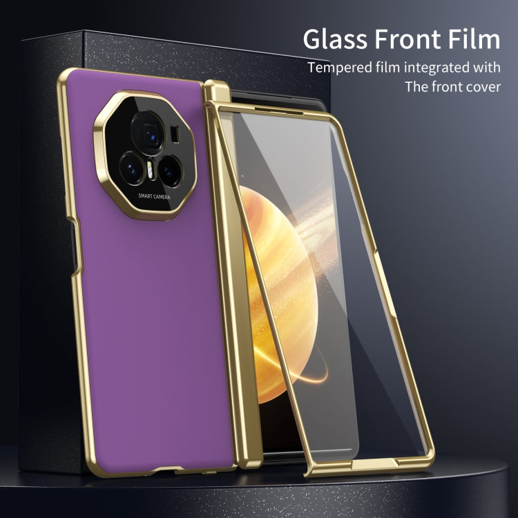 For Honor Magic V3 Integrated AG Frosted Vacuum Plating Phone Case
