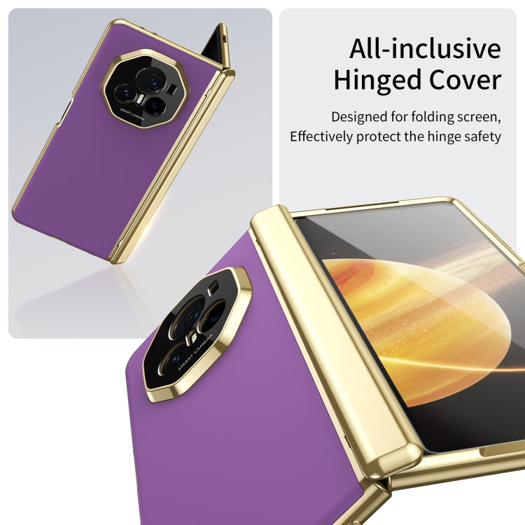 For Honor Magic V3 Integrated AG Frosted Vacuum Plating Phone Case