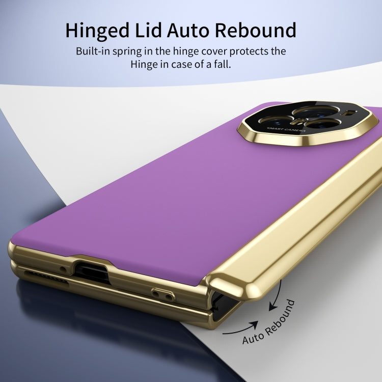 For Honor Magic V3 Integrated AG Frosted Vacuum Plating Phone Case