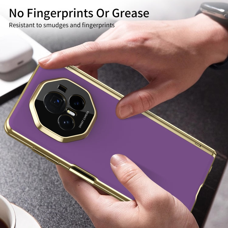 For Honor Magic V3 Integrated AG Frosted Vacuum Plating Phone Case