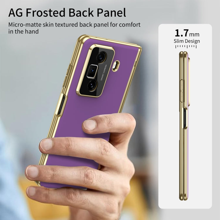 For Honor Magic Vs3 Integrated AG Frosted Vacuum Plating Phone Case