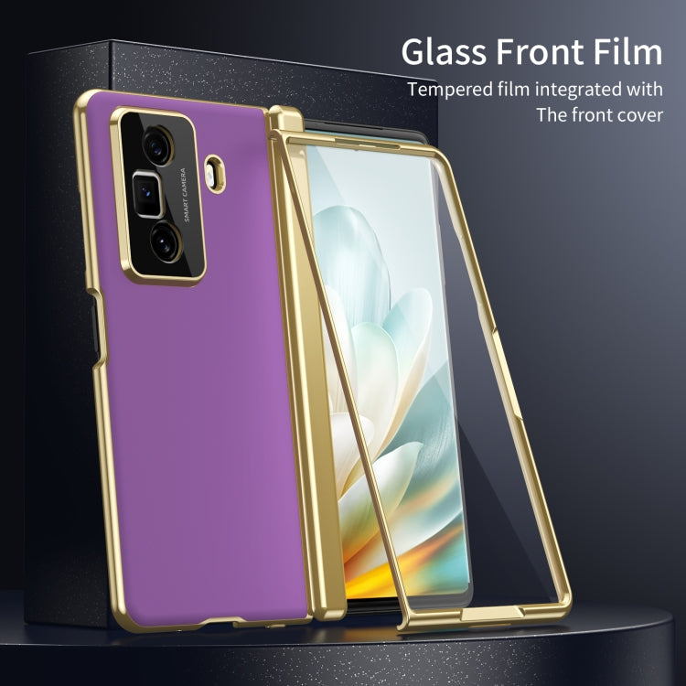 For Honor Magic Vs3 Integrated AG Frosted Vacuum Plating Phone Case