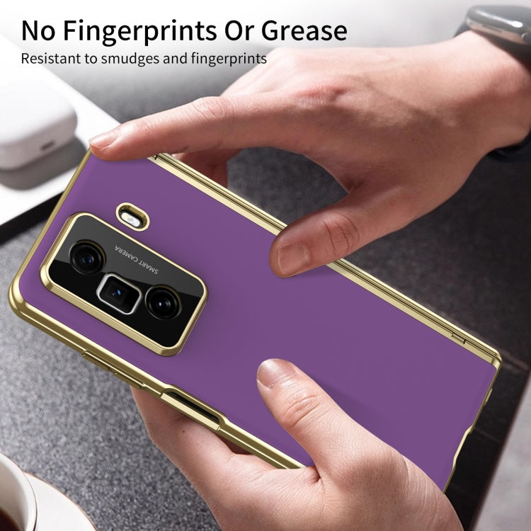 For Honor Magic Vs3 Integrated AG Frosted Vacuum Plating Phone Case