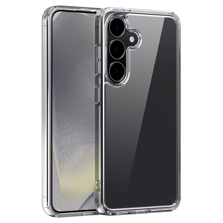 For Samsung Galaxy S25 5G Crystal Clear TPU Hybrid PC Phone Case - Transparent