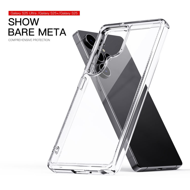 For Samsung Galaxy S25 5G Crystal Clear TPU Hybrid PC Phone Case - Transparent