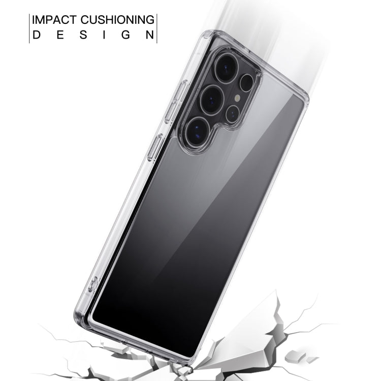 For Samsung Galaxy S25 5G Crystal Clear TPU Hybrid PC Phone Case - Transparent