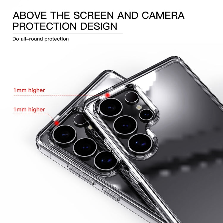 For Samsung Galaxy S25 5G Crystal Clear TPU Hybrid PC Phone Case - Transparent
