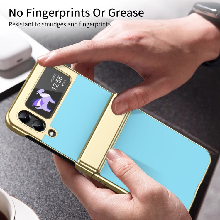 For Samsung Galaxy Z Flip3 5G Integrated AG Frosted Vacuum Plating Phone Case