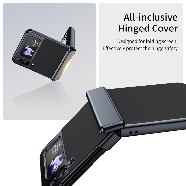 For Samsung Galaxy Z Flip3 5G Integrated AG Frosted Vacuum Plating Phone Case