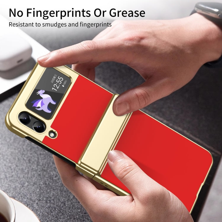 For Samsung Galaxy Z Flip3 5G Integrated AG Frosted Vacuum Plating Phone Case