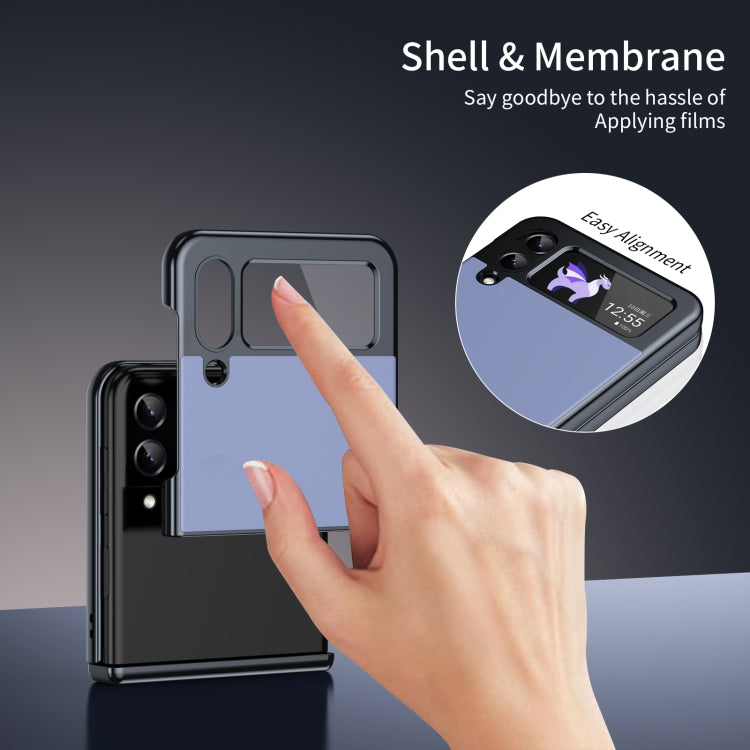 For Samsung Galaxy Z Flip3 5G Integrated AG Frosted Vacuum Plating Phone Case