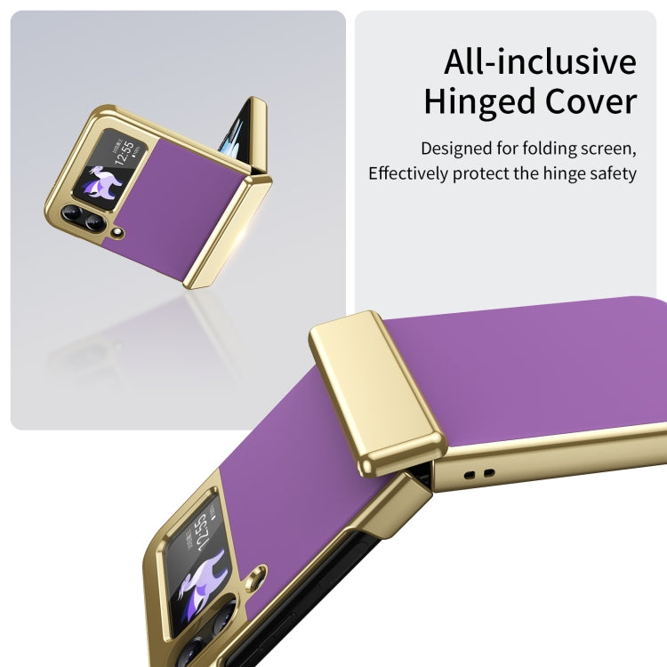 For Samsung Galaxy Z Flip3 5G Integrated AG Frosted Vacuum Plating Phone Case