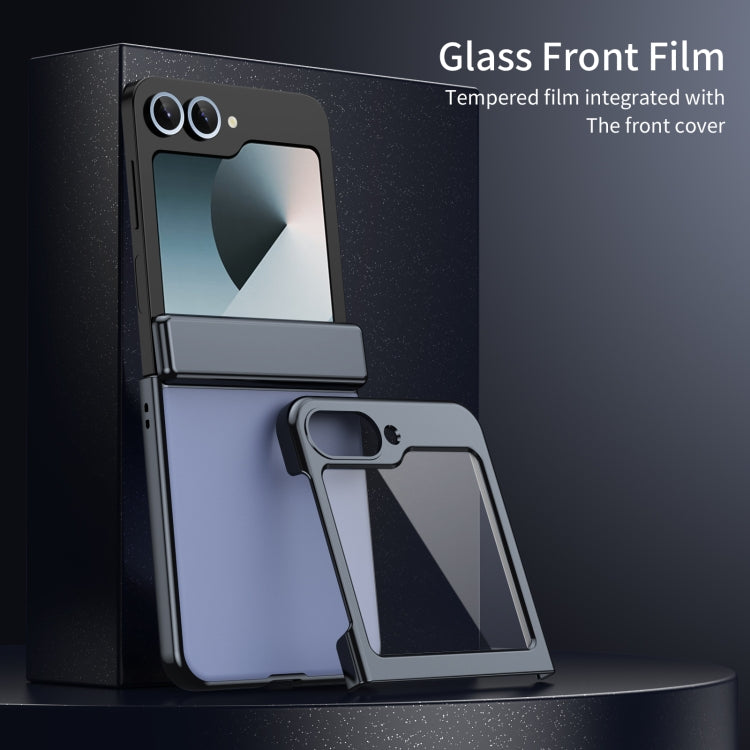 For Samsung Galaxy Z Flip5 Integrated AG Frosted Vacuum Plating Phone Case