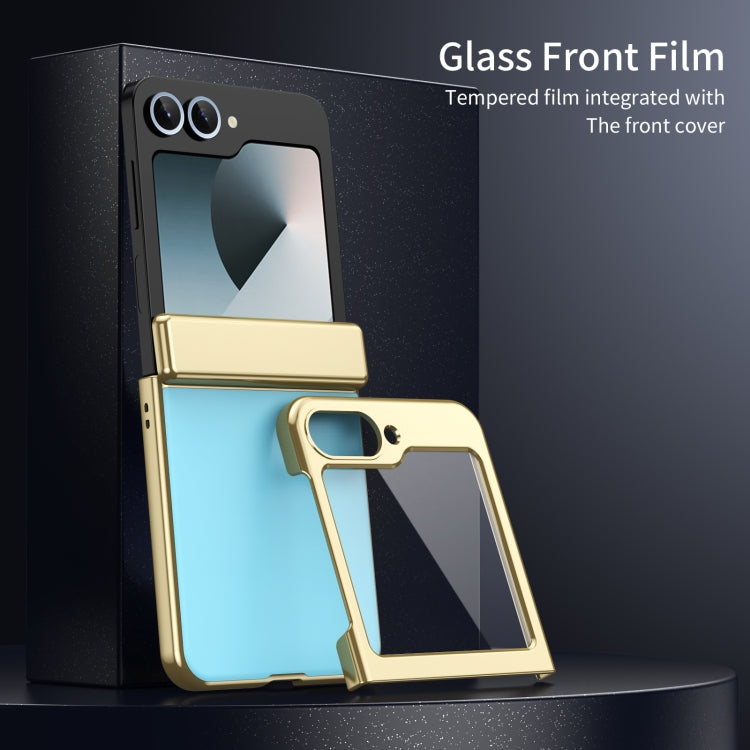 For Samsung Galaxy Z Flip6 / Flip7 FE Integrated AG Frosted Vacuum Plating Phone Case