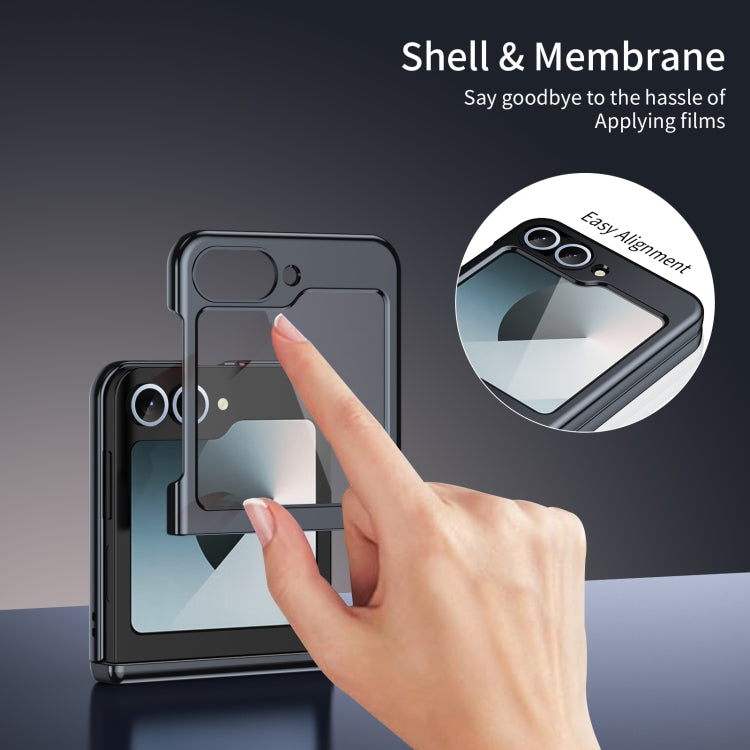 For Samsung Galaxy Z Flip6 / Flip7 FE Integrated AG Frosted Vacuum Plating Phone Case