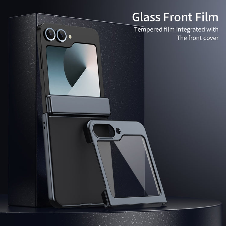 For Samsung Galaxy Z Flip6 / Flip7 FE Integrated AG Frosted Vacuum Plating Phone Case