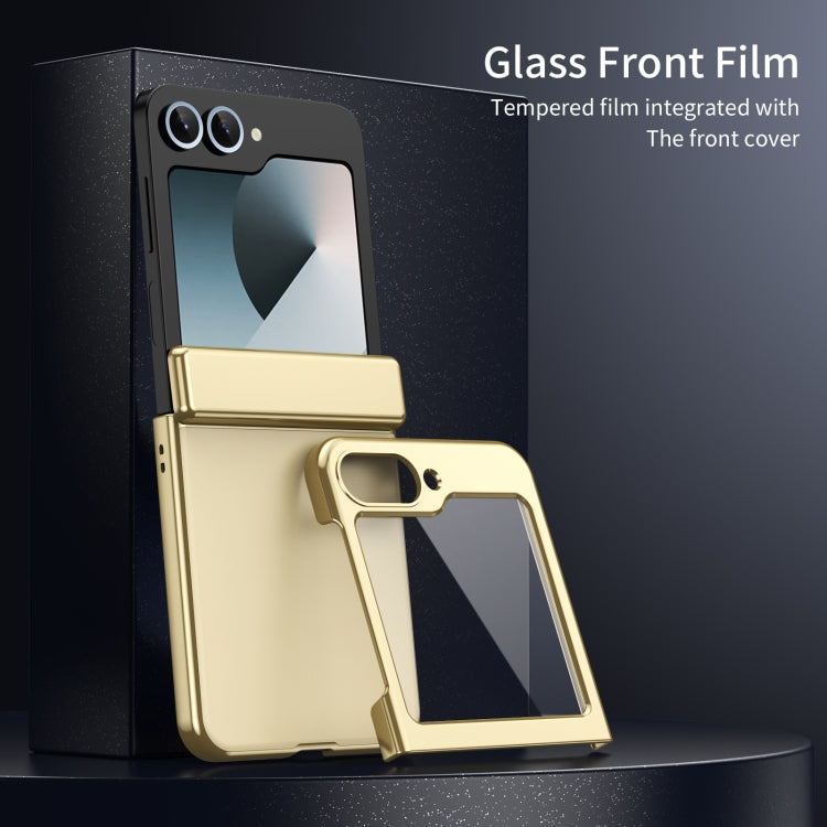 For Samsung Galaxy Z Flip6 / Flip7 FE Integrated AG Frosted Vacuum Plating Phone Case