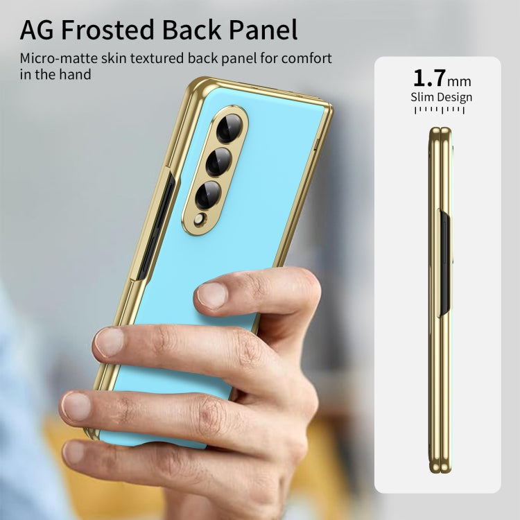 For Samsung Galaxy Z Fold4 Integrated AG Frosted Vacuum Plating Phone Case
