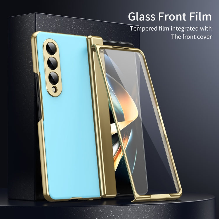 For Samsung Galaxy Z Fold4 Integrated AG Frosted Vacuum Plating Phone Case