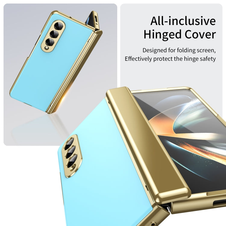 For Samsung Galaxy Z Fold4 Integrated AG Frosted Vacuum Plating Phone Case