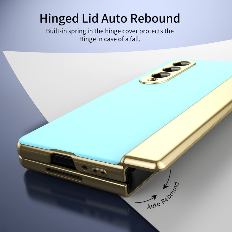 For Samsung Galaxy Z Fold4 Integrated AG Frosted Vacuum Plating Phone Case