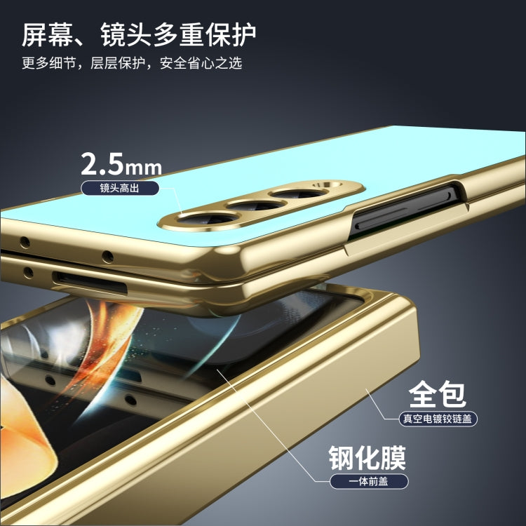 For Samsung Galaxy Z Fold4 Integrated AG Frosted Vacuum Plating Phone Case