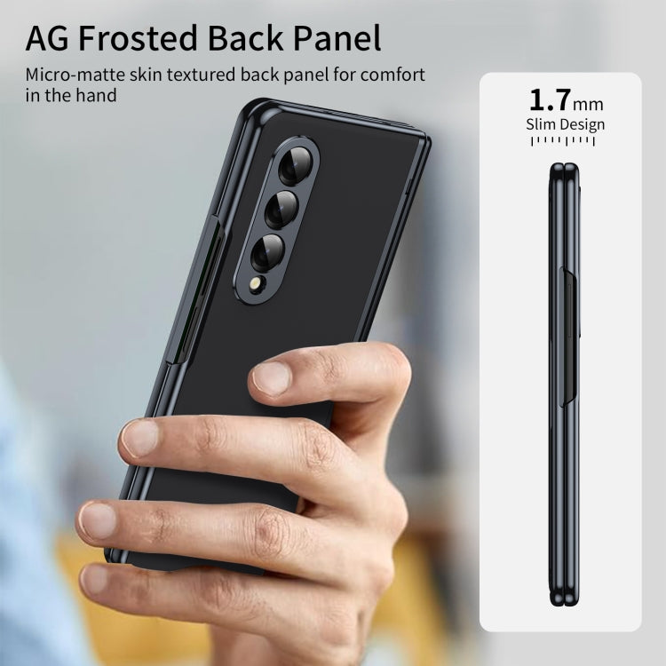 For Samsung Galaxy Z Fold4 Integrated AG Frosted Vacuum Plating Phone Case