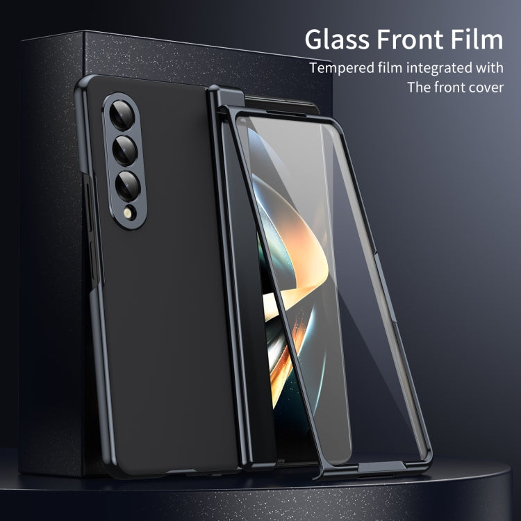 For Samsung Galaxy Z Fold4 Integrated AG Frosted Vacuum Plating Phone Case