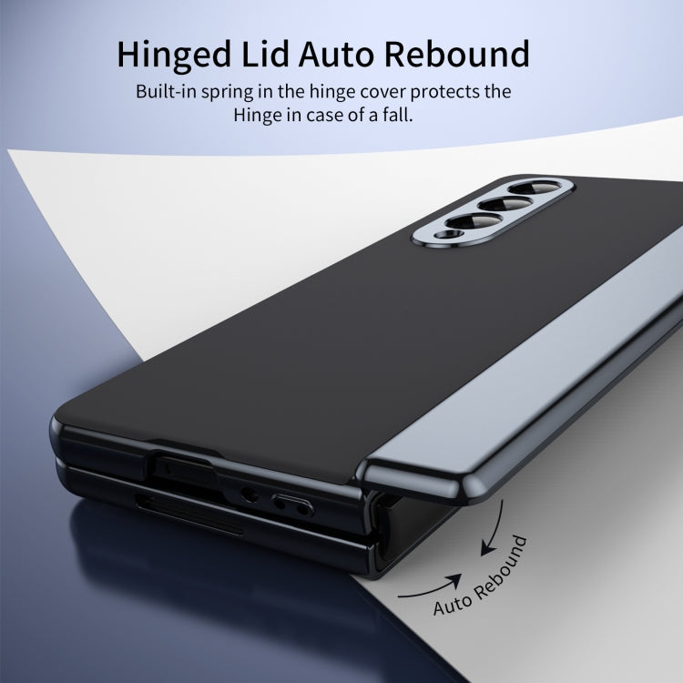 For Samsung Galaxy Z Fold4 Integrated AG Frosted Vacuum Plating Phone Case