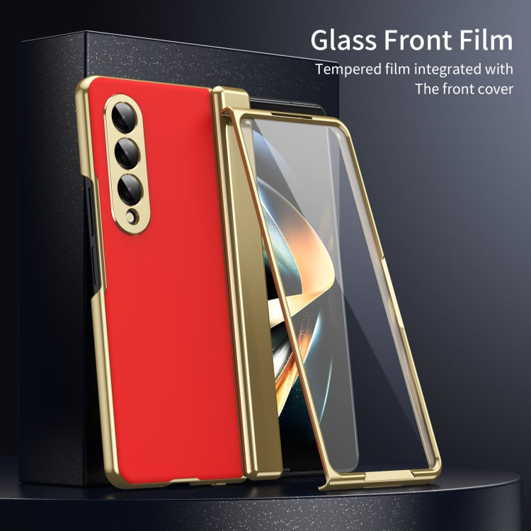 For Samsung Galaxy Z Fold4 Integrated AG Frosted Vacuum Plating Phone Case