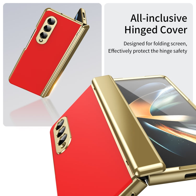 For Samsung Galaxy Z Fold4 Integrated AG Frosted Vacuum Plating Phone Case