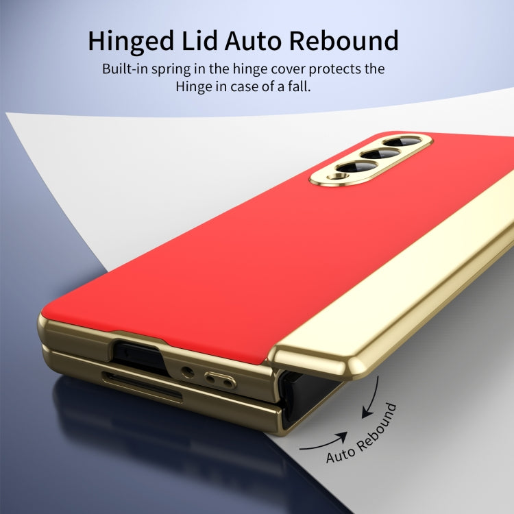 For Samsung Galaxy Z Fold4 Integrated AG Frosted Vacuum Plating Phone Case