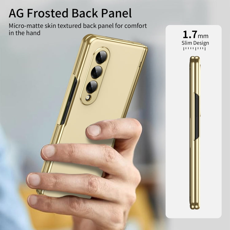 For Samsung Galaxy Z Fold4 Integrated AG Frosted Vacuum Plating Phone Case