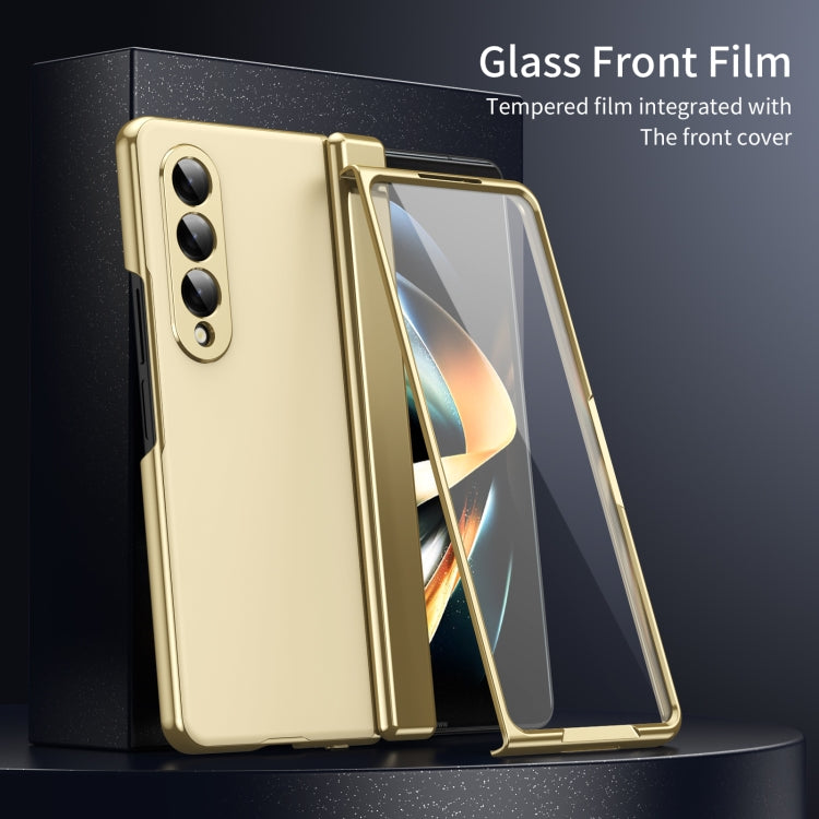 For Samsung Galaxy Z Fold4 Integrated AG Frosted Vacuum Plating Phone Case
