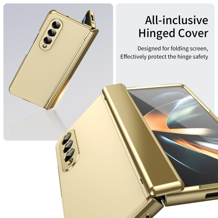 For Samsung Galaxy Z Fold4 Integrated AG Frosted Vacuum Plating Phone Case