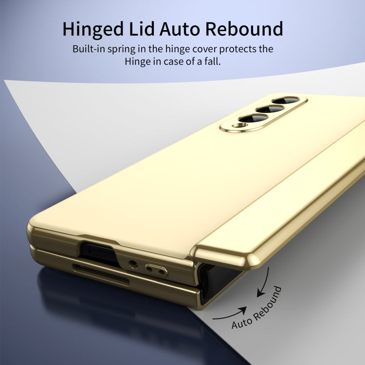 For Samsung Galaxy Z Fold4 Integrated AG Frosted Vacuum Plating Phone Case