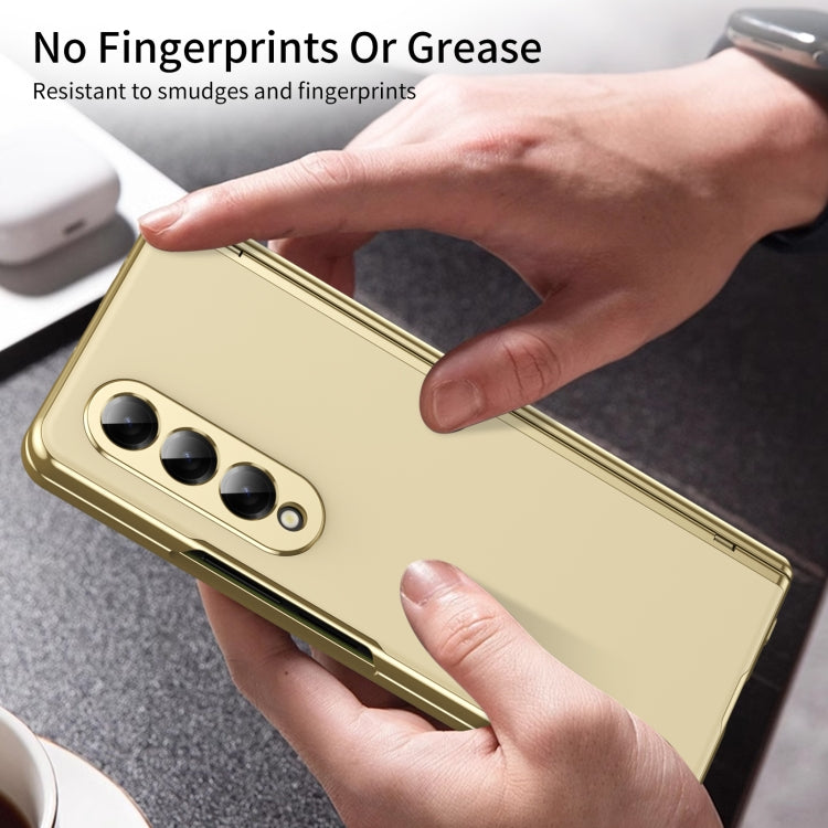 For Samsung Galaxy Z Fold4 Integrated AG Frosted Vacuum Plating Phone Case
