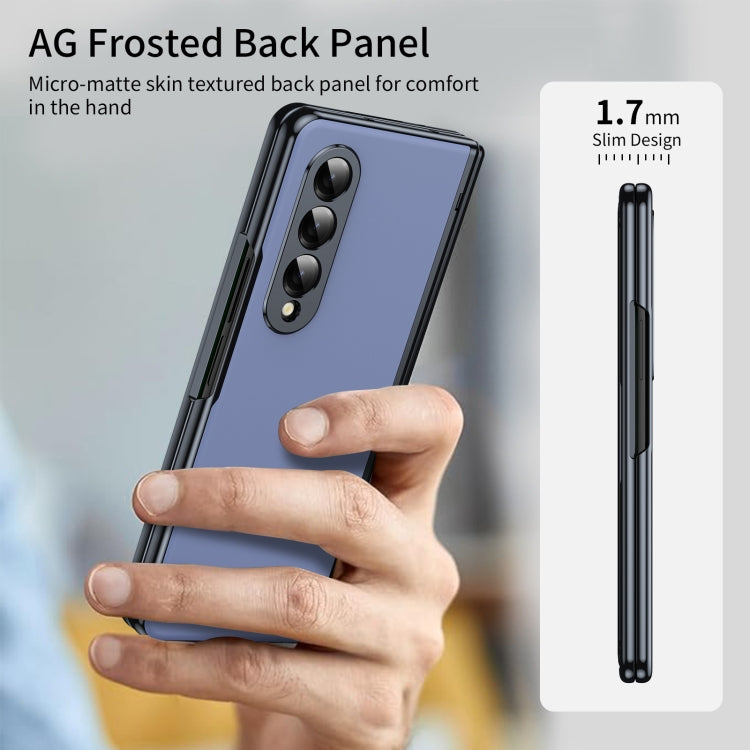 For Samsung Galaxy Z Fold4 Integrated AG Frosted Vacuum Plating Phone Case