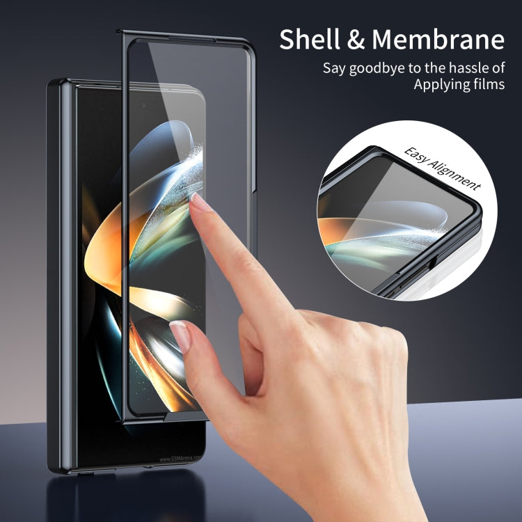 For Samsung Galaxy Z Fold4 Integrated AG Frosted Vacuum Plating Phone Case