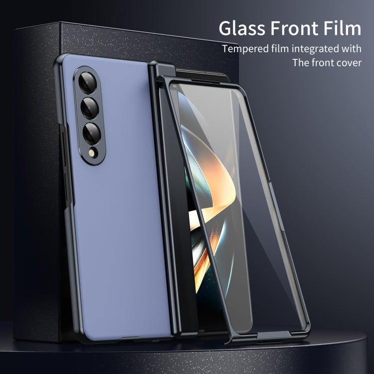 For Samsung Galaxy Z Fold4 Integrated AG Frosted Vacuum Plating Phone Case