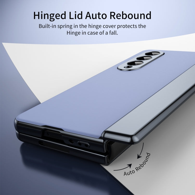 For Samsung Galaxy Z Fold4 Integrated AG Frosted Vacuum Plating Phone Case