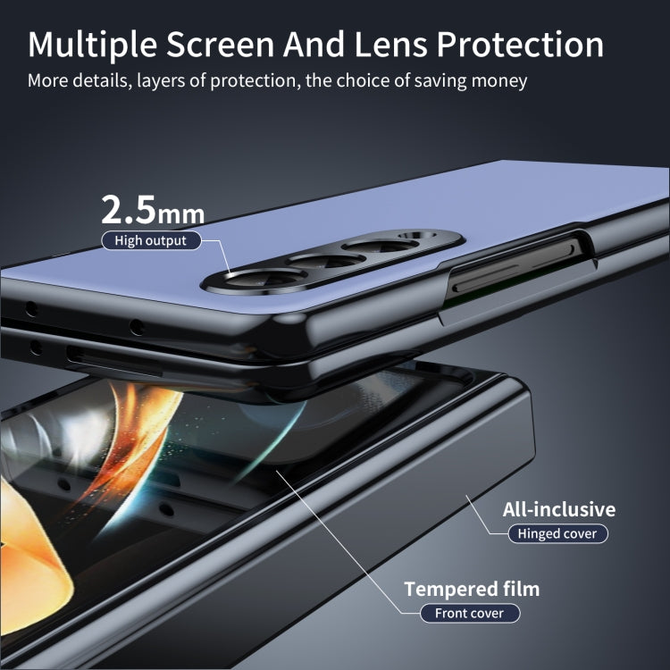 For Samsung Galaxy Z Fold4 Integrated AG Frosted Vacuum Plating Phone Case
