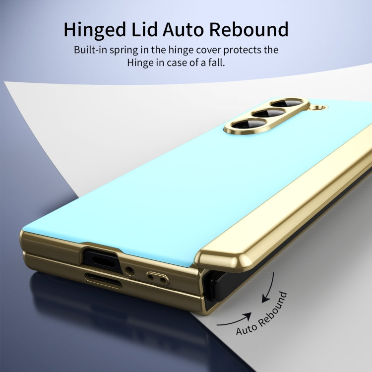 For Samsung Galaxy Z Fold5 Integrated AG Frosted Vacuum Plating Phone Case