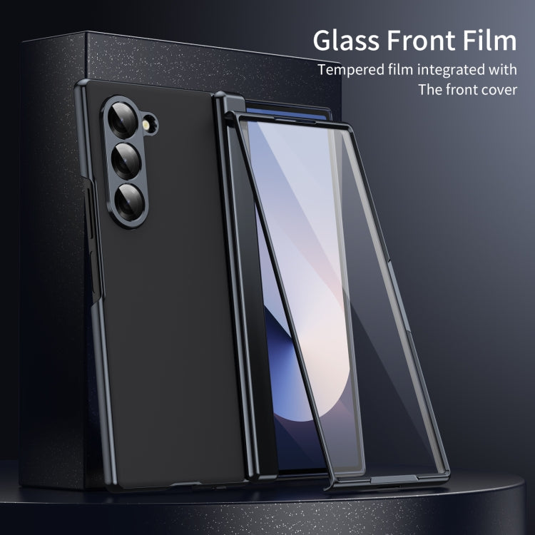 For Samsung Galaxy Z Fold5 Integrated AG Frosted Vacuum Plating Phone Case