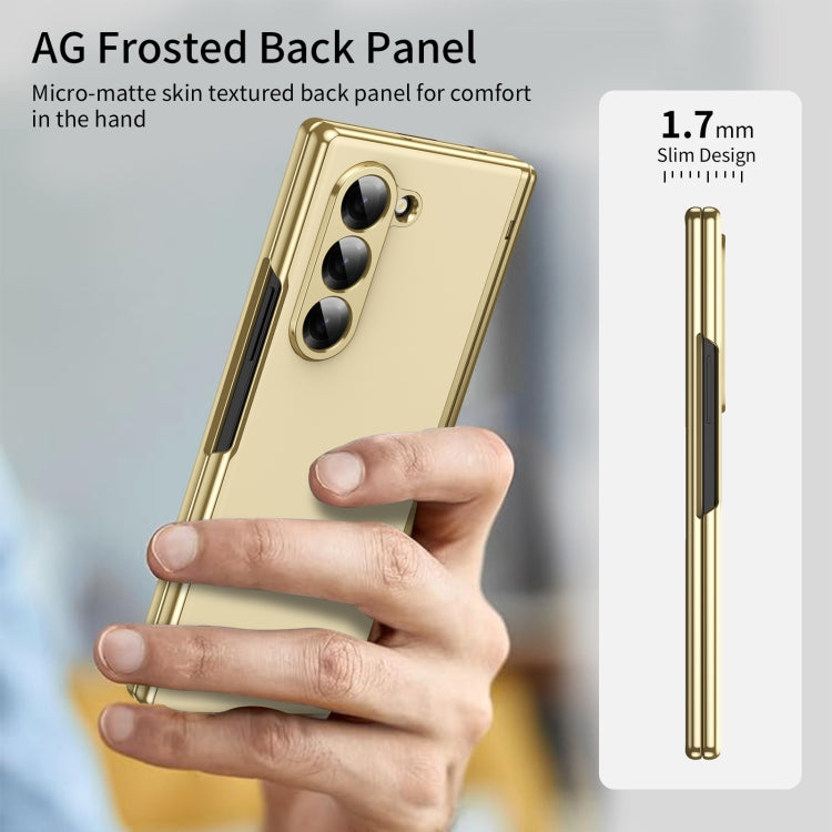 For Samsung Galaxy Z Fold5 Integrated AG Frosted Vacuum Plating Phone Case