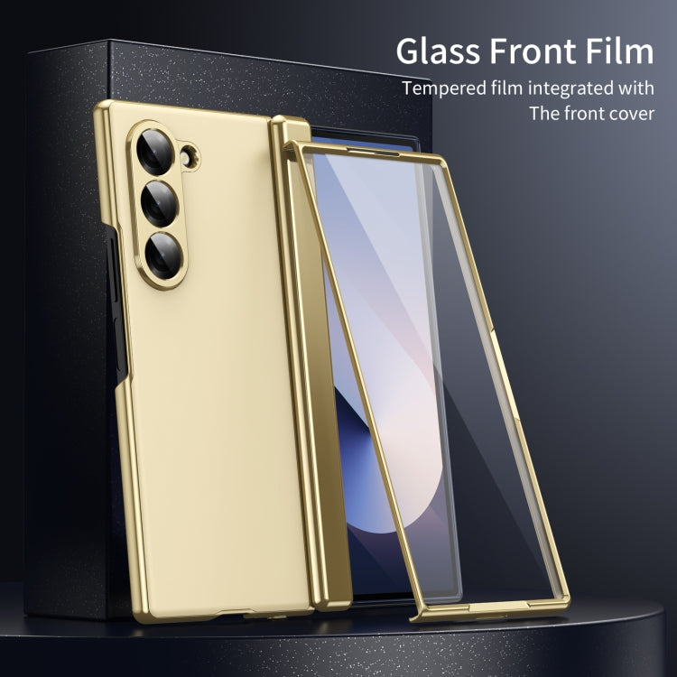 For Samsung Galaxy Z Fold5 Integrated AG Frosted Vacuum Plating Phone Case