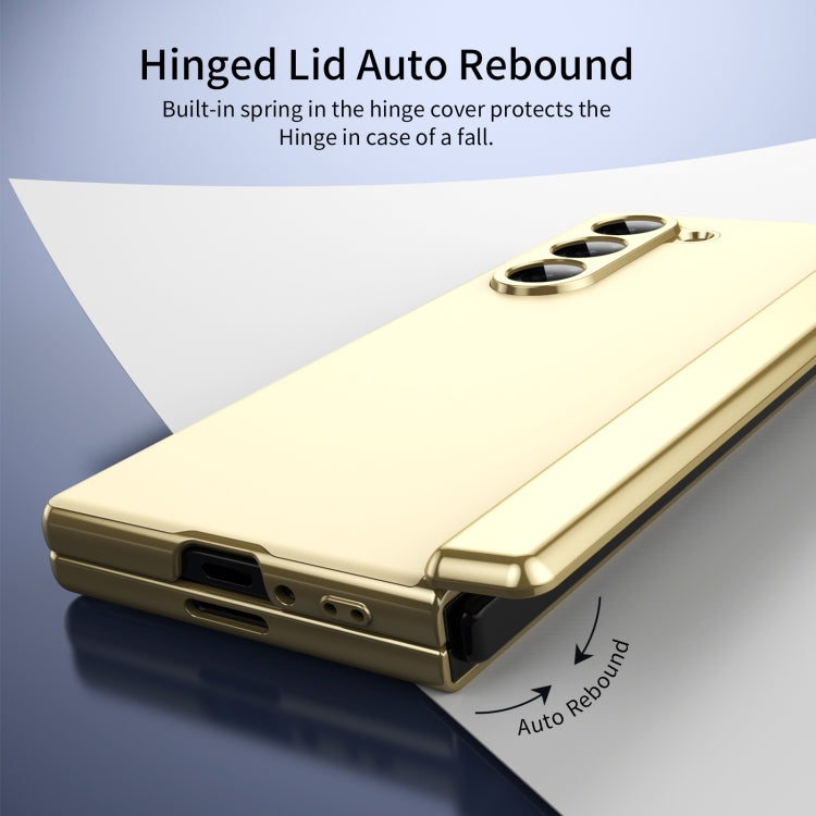 For Samsung Galaxy Z Fold5 Integrated AG Frosted Vacuum Plating Phone Case